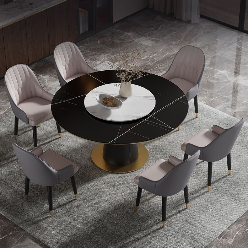 Chaises de salle à manger en métal de style Glam (Ensemble de 2)