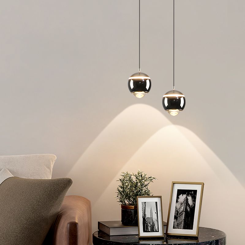 Postmoderne Aluminium -Anhänger Light Globe LED Hanging Anhänger für Schlafzimmer