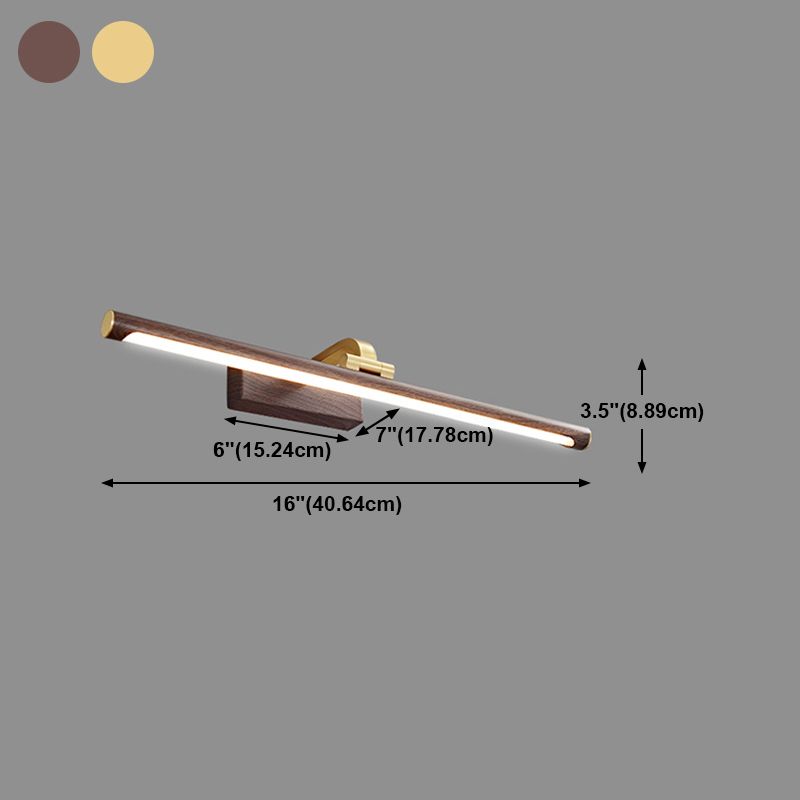 American Style Brass Vanity Light Strip 1 Light LED Mirror Light pour la salle de bain