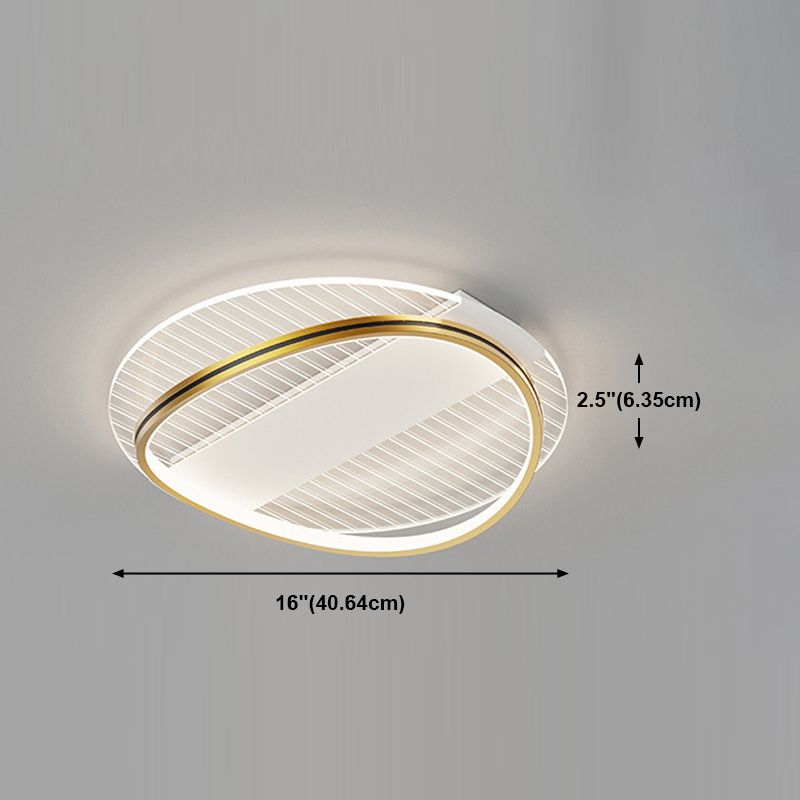 Geometrical Flush Mount Ceiling Lamp Metal Modern LED Ceiling Light Fixture for Bedroom
