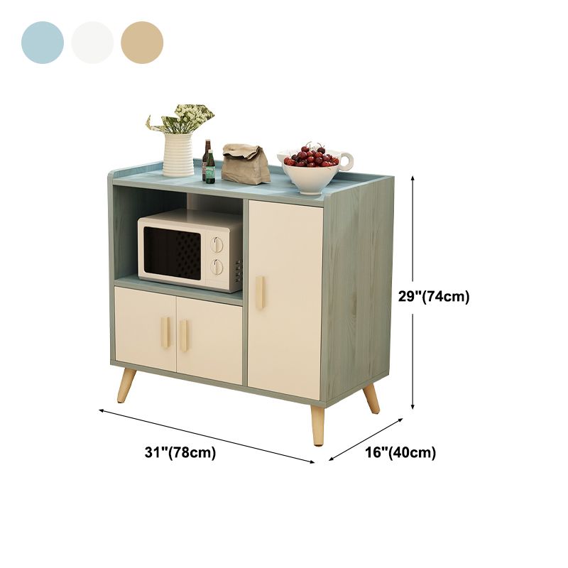 Living Room Simple Buffet Server Artificial Wood Frame Kitchen Server