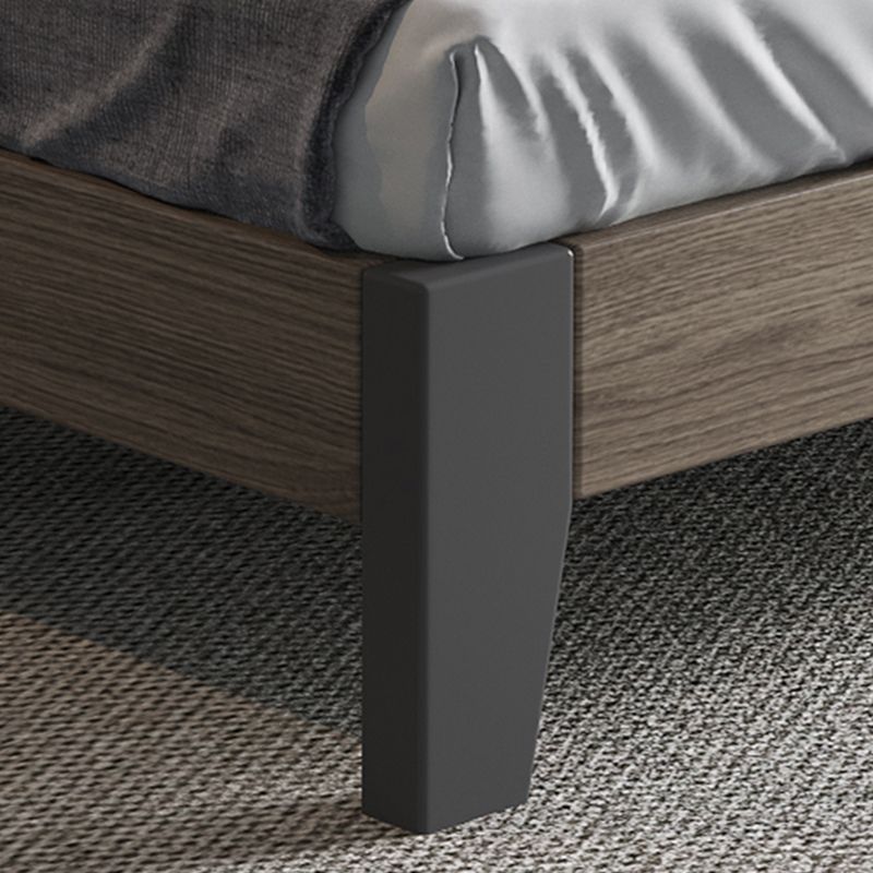 Contemporary Wood and Upholstered Bed Rectangular Standard Bed