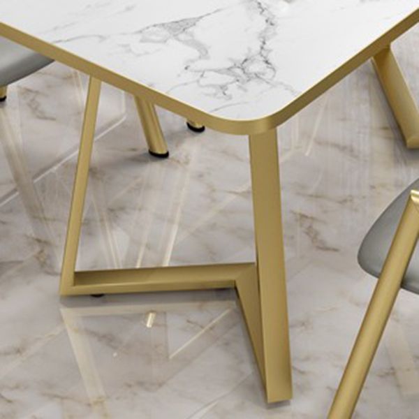 Luxusstil Esstisch Haus kleiner Apartmenttisch mit Metallbasis