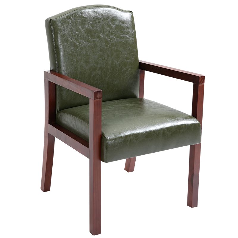 Chaise de salle à manger carrée de cuisine contemporaine Parsons Dining Dining Side Fix avec des jambes en bois