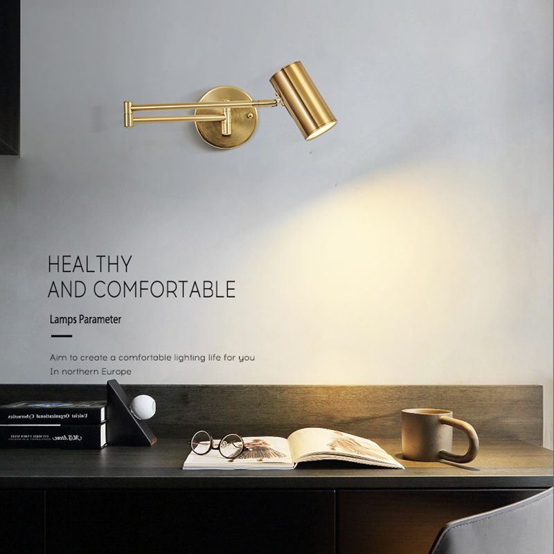 Living Room Wall Sconce Simple Adjustable 1 Light Wall Mounted Light Fixture