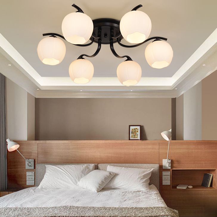 Sputnik Semi Flush Mount Minimalist Glass Semi Flush Light Fixtures