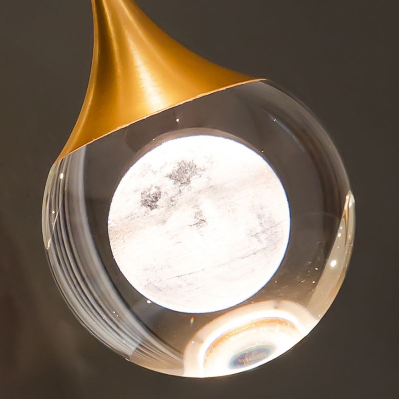 Mini Crystal Plafond Suspension lampe LED moderne LEMPORT DE PROSITIF POUR LA CHAMBRE