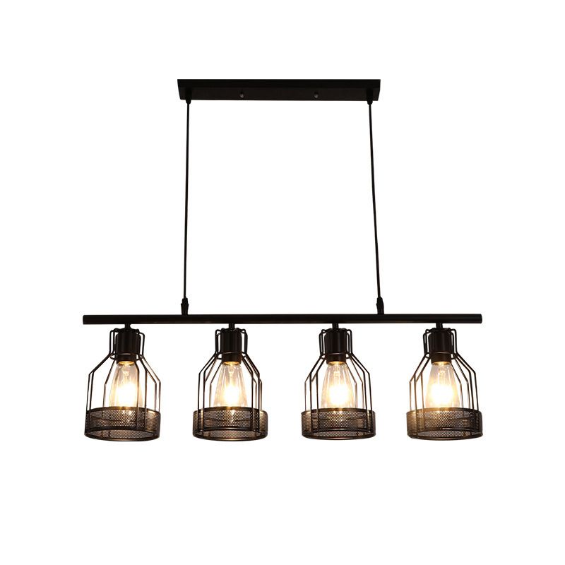 Metal Island Pendant Industrial Style Island Light Fixtures for Living Room