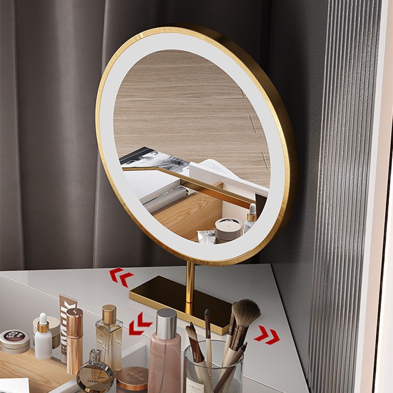 Scandinavian Wooden Make-up Vanity 4 Drawer Vanity Dressing Table