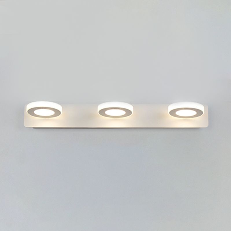 Multi -Lichter runde Schattenwandbeleuchtung moderne Metallwandmontageleuchte in Weiß