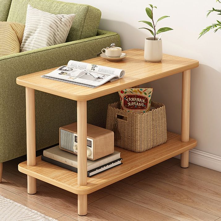 Modern Style Bookshelf Wooden Open Back Etagere Bookcase for Home