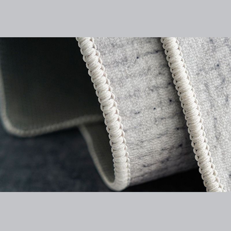 Grauer Farbwiedergabe-Teppich, Polyester-Funky-Teppich, rutschfeste Rückseite, Innenteppich für Heimdekoration