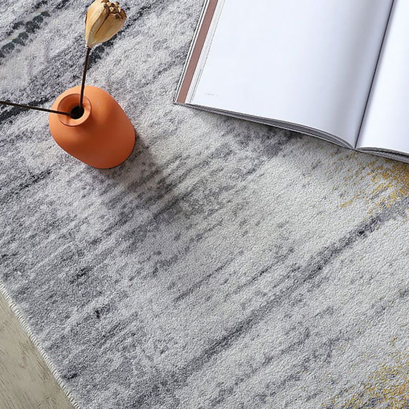 Brown Modern Area Rug Polyester Graphic Indoor Rug Stain Resistant Rug for Home Decor