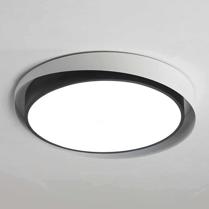 Minimalist Colorful Ceiling Lamp Fixture Contemporary Metal LED Ceiling Mount Light