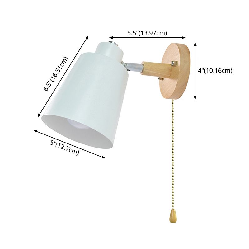 Moderno macaron moderno macaron geometrico di sconde da parete in metallo 1 flione leggero