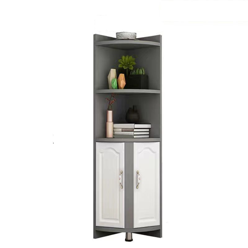 Stain Resistant Cabinet with Shelves and Doors Modern Rectangle Cabinet
