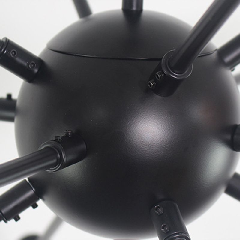 Golden Sputnik Ceiling Lights12-Light Sphere Modern Design Starbust Style Chandelier