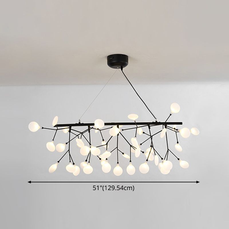 Linear Firefly Island Pendant Lighting Ultra-modern  Acrylic Billiard Light for Living Room