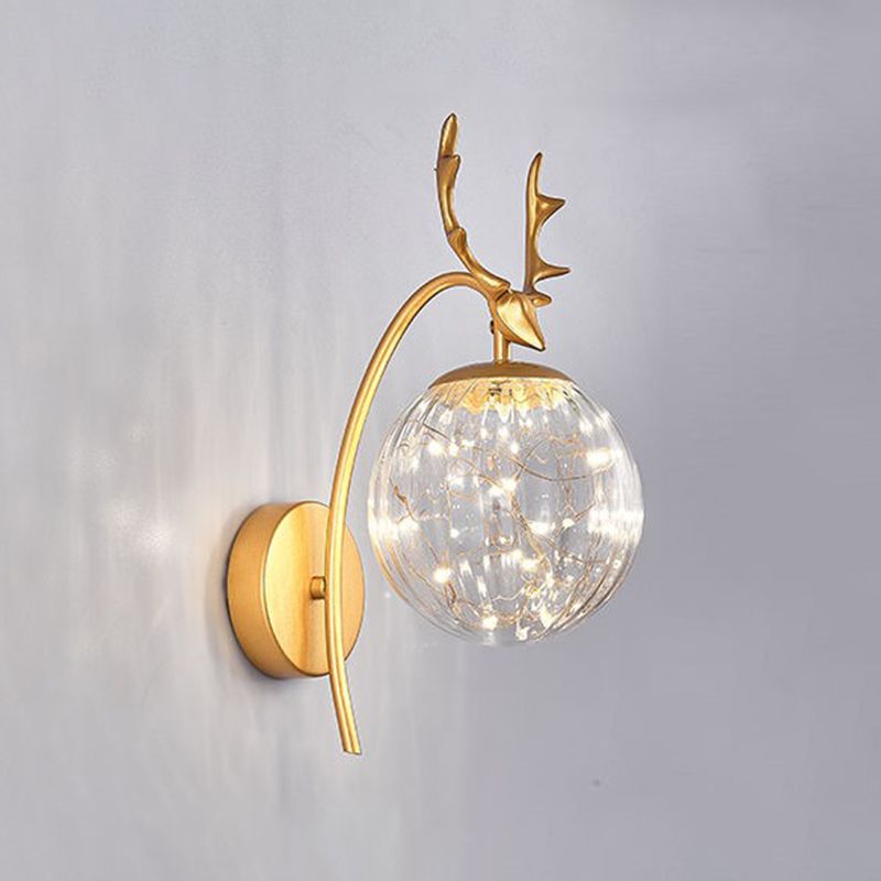 Modern Creative Wall Lamp Glass Bedside Wall Sconce Light for Living Room