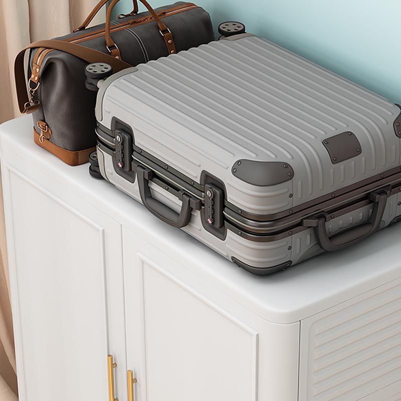 Contemporary 2-Door Wardrobe Armoire Plastic Storage Cabinet