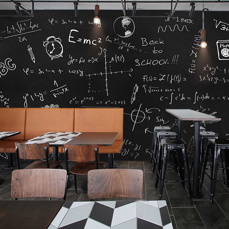Water-Resistant Blackboard Wall Art Minimalist Wall Covering for Cafe Decoration