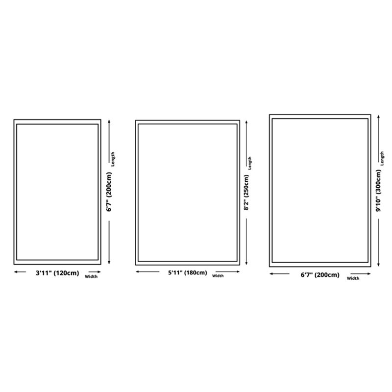 White Tone Home Decor Carpet Simple Abstract Pattern Area Rug Polyester with Non-Slip Backing Rug