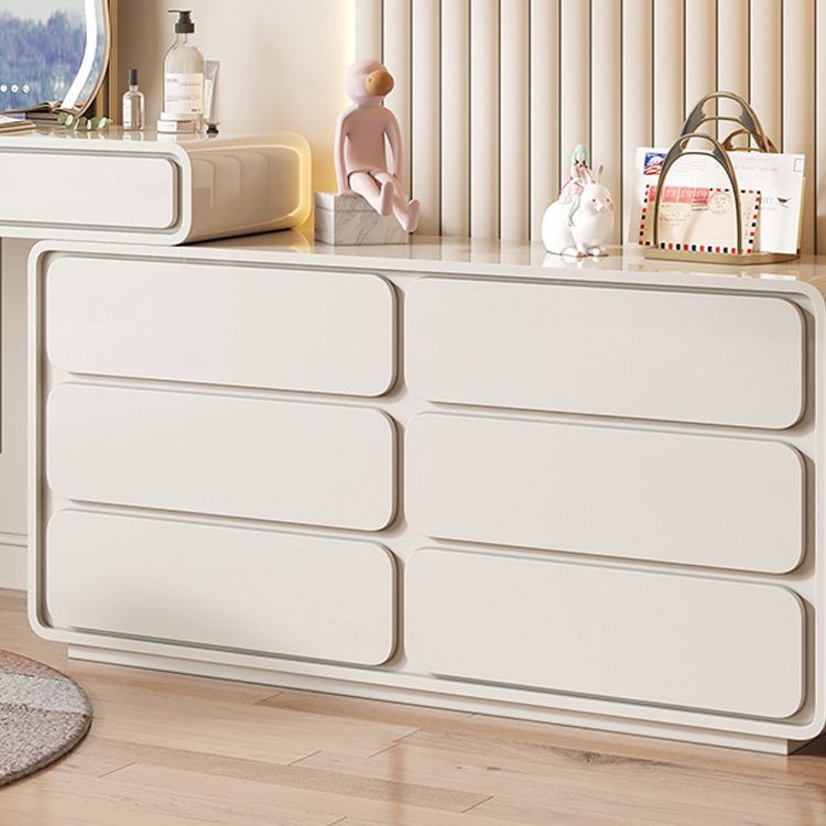 White Make-up 15.74" Wide Vanity Makeup Vanity Desk Table with 5/8 Drawers