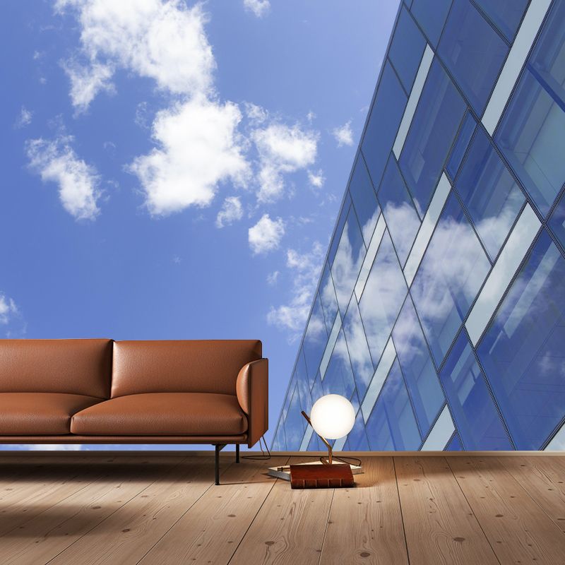 Contemporary Construction Mural Decorative Mildew Resistant Wall Decor