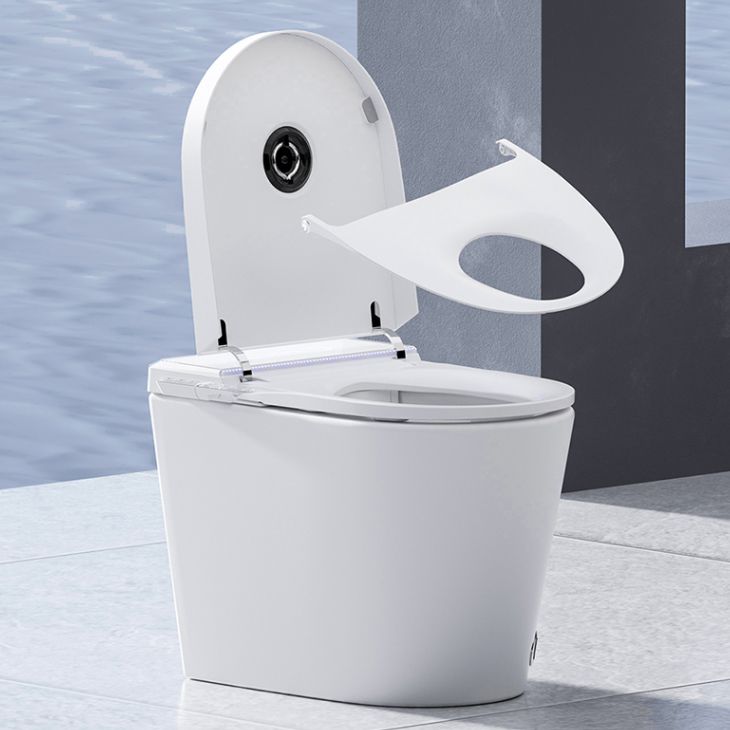Modern Toilet Bowl One Piece Porcelain Floor Mounted Siphon Jet Toilet