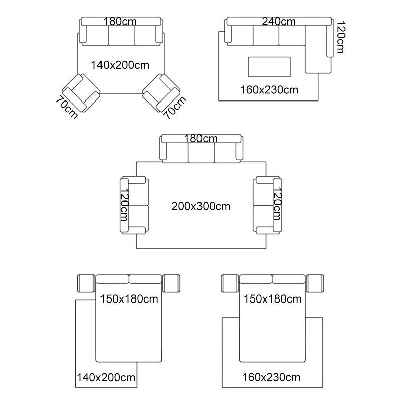 Grey Tone Geometric Pattern Rug Polyester Carpet Simple Non-Slip Backing Indoor Rug for Living Room