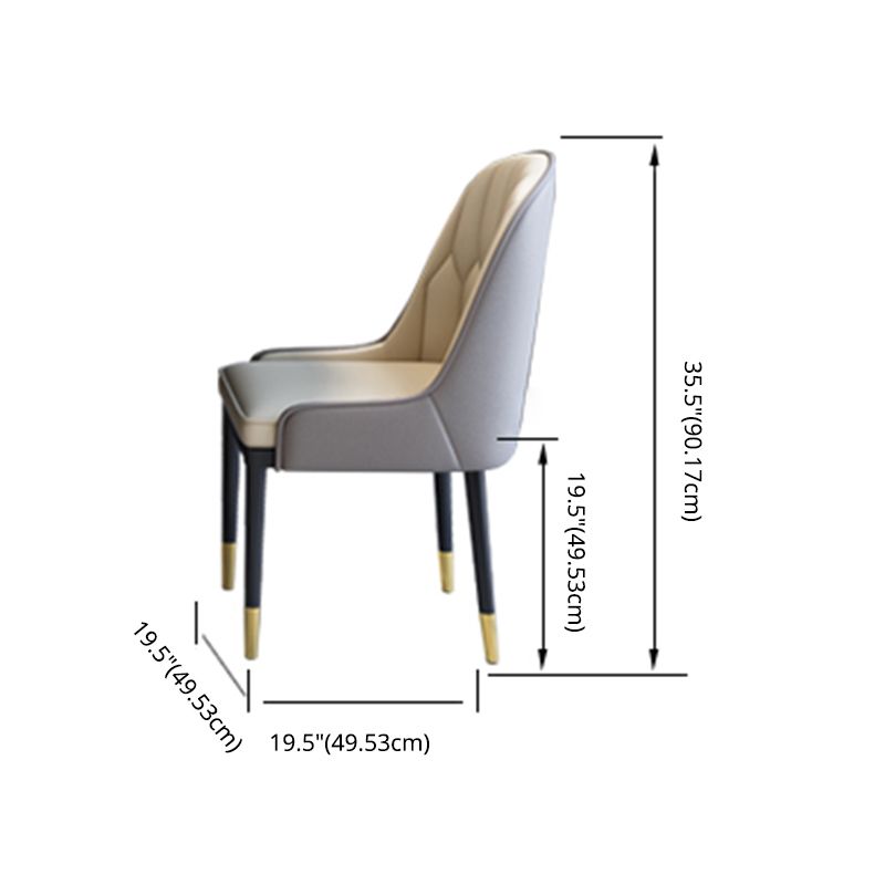 Round Modern Marble Dining Room Set Dining Furniture Set with Metallic Base