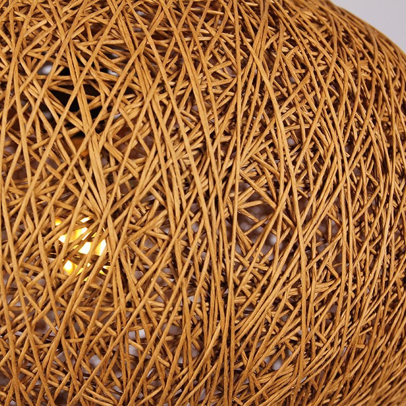 1 mit Glühbirnen handgefertigte Pendellanzeige modernistische Holzhängeleuchte im Kaffee