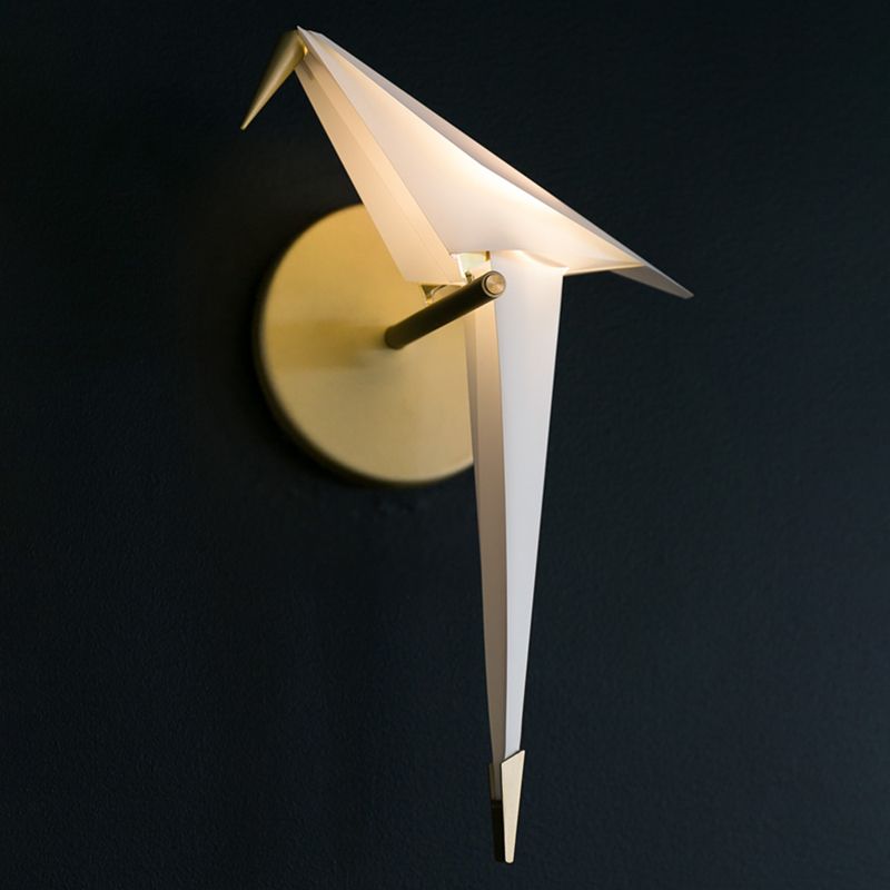 Nordic Style Metal Wall Light Bird Shape LED Wall Sconce for Living Room
