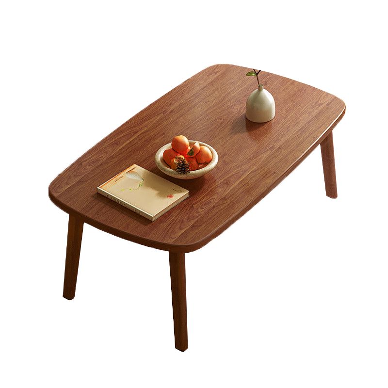 21" Wide Contemporary Coffee Table 4 Legs Single Coffee Cocktail Table