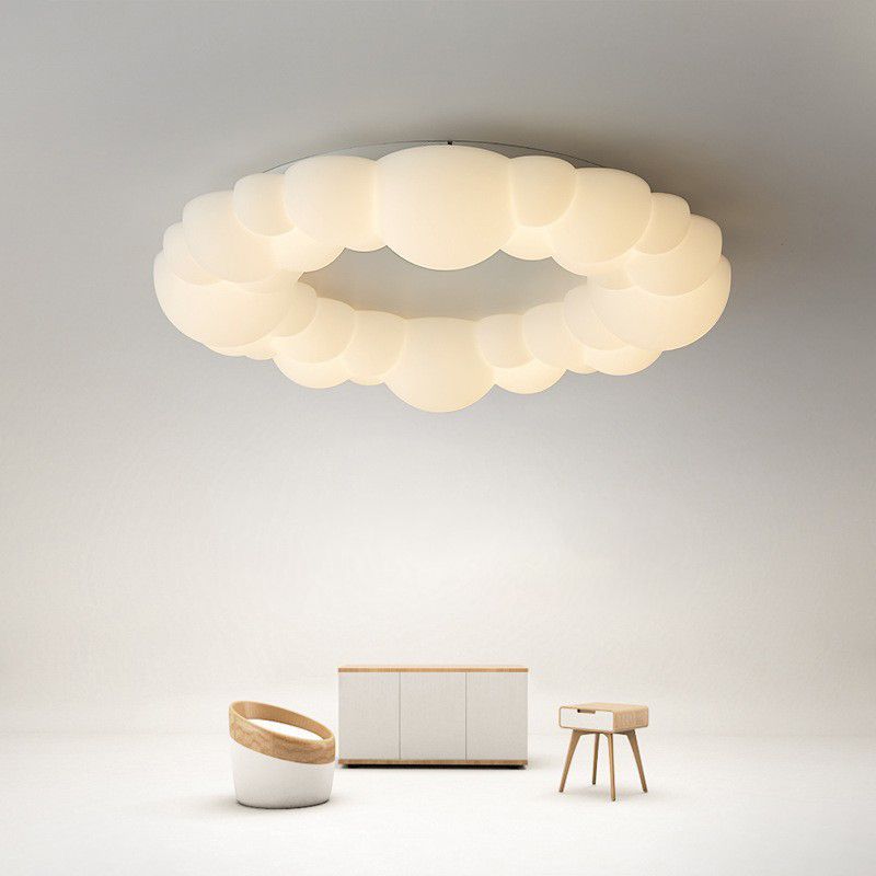 White LED Ceiling Light Modernism Flush Mount Lighting for Foyer Kitchen