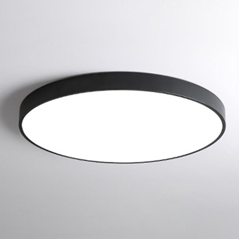 Thin Round Led Flush Mount Ceiling Light Modern Minimalist Macaron Style Aisle Balcony Bedroom Study Lamps