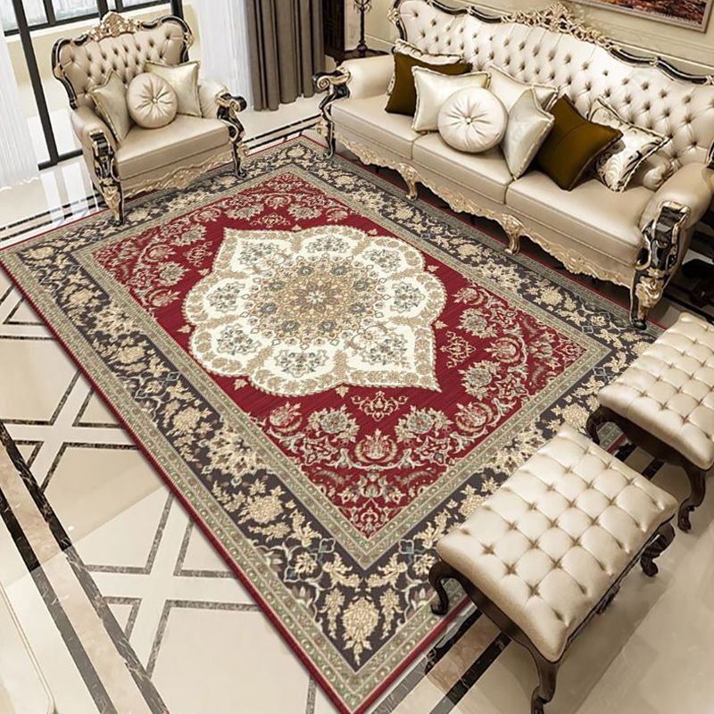 Elegante alfombra multicolor Medallón de poliéster Medallón Alfombra interior RUG RUG SISTACELA PARA LA DECIÓN CASA
