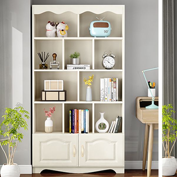 Modern Standard Bookcase Wooden Bookshelf with Rectangle Shelves