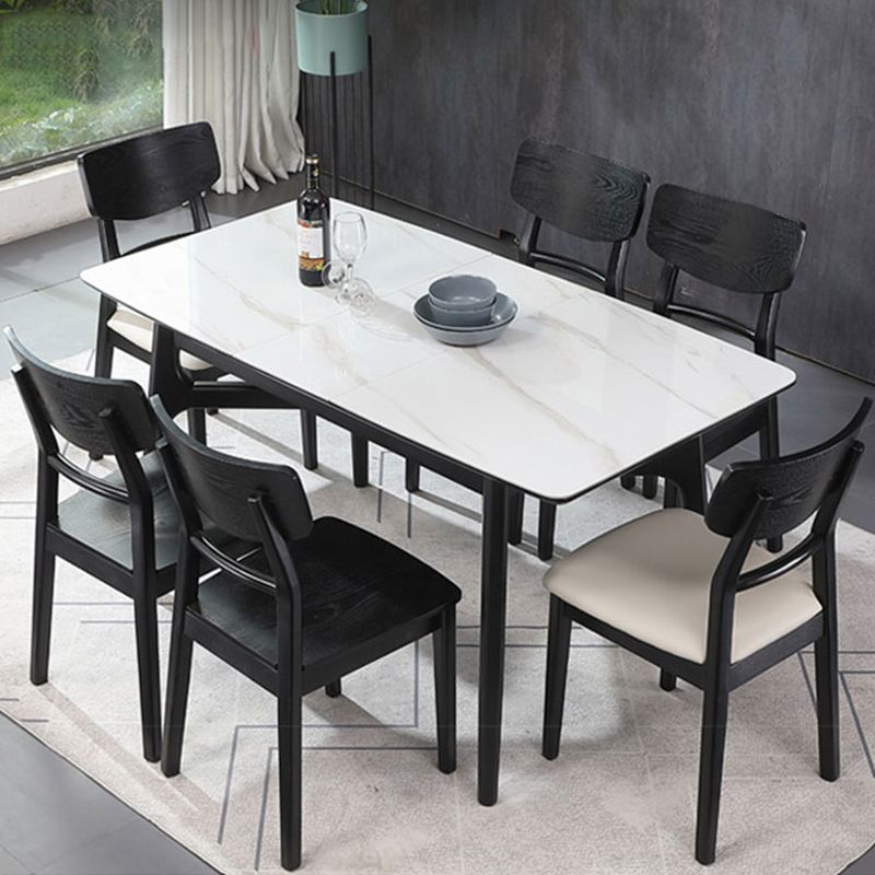 Silla de comedor industrial de madera, escalera, silla lateral trasera para cocina