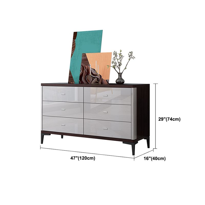 15.6-inch W Contemporary Dresser Manufactured Wood Storage Chest
