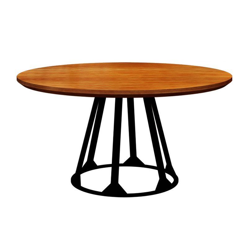 Simple Style Dining Table Solid Wood Round Dinette Table for Home Kitchen