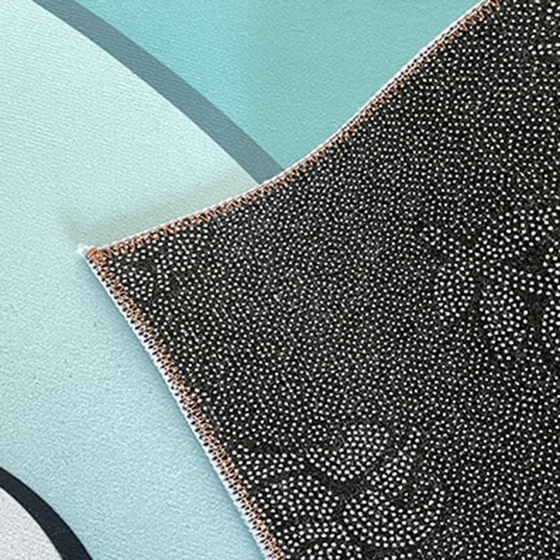 Relaxing Checkered Print Carpet Polyester Area Rug Stain Resistant Indoor Carpet for Living Room