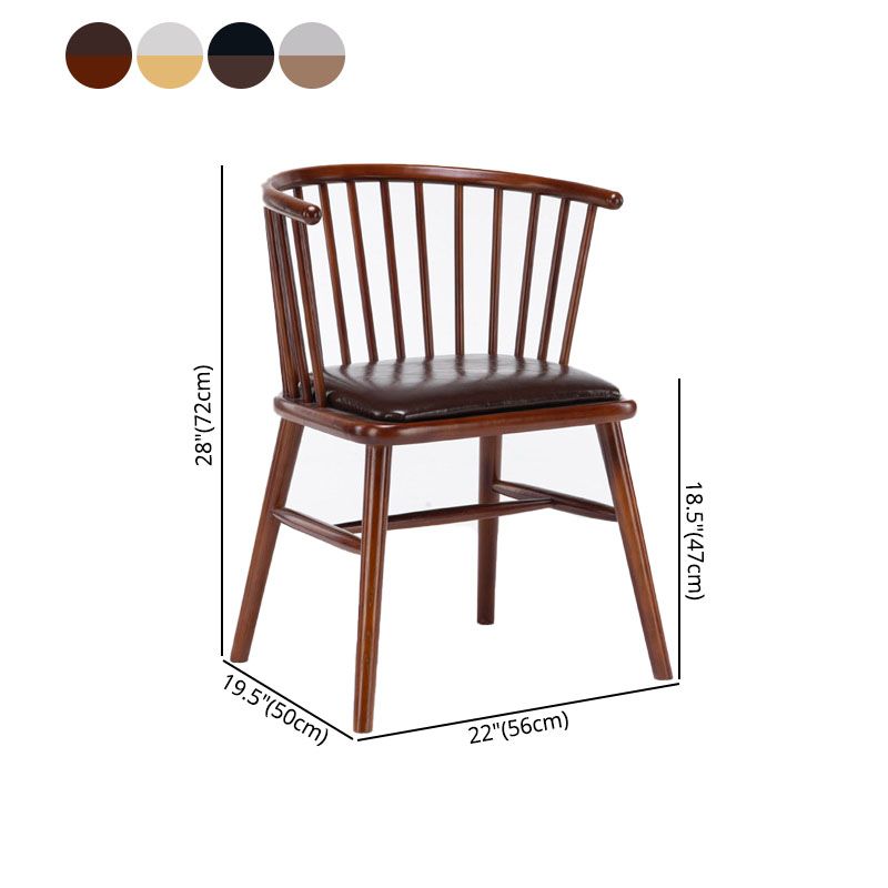 Windsor Back Chair Scandinavian Wood Kitchen Dining Room Side Chair