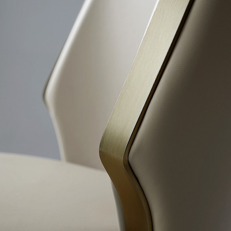 Dining Room Upholstered Chair Home Faux Leather Dining Chair