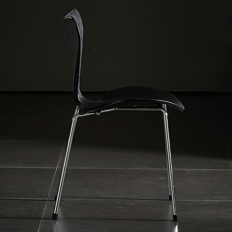 Sillas sin brazos para comedor con respaldo lateral, sillas laterales para comedor interior con patas de metal
