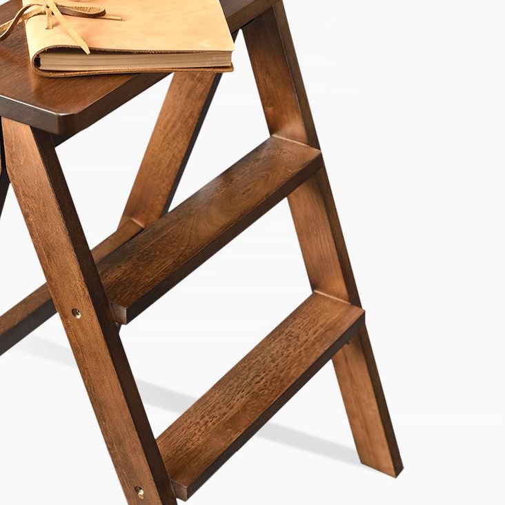 Taburete de bar rectangular apilable, taburete de bar de madera moderno sin brazos con reposapiés