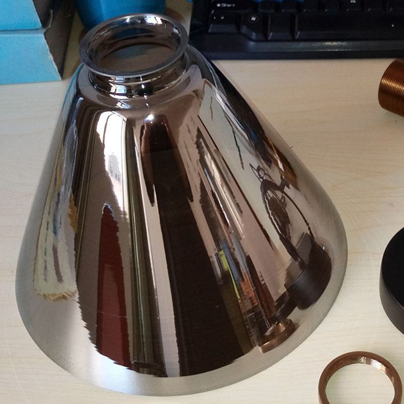 Riegel Indoor Dekoration Wandleuchte Glasschattenwandbeleuchtung mit goldenem Finisharm