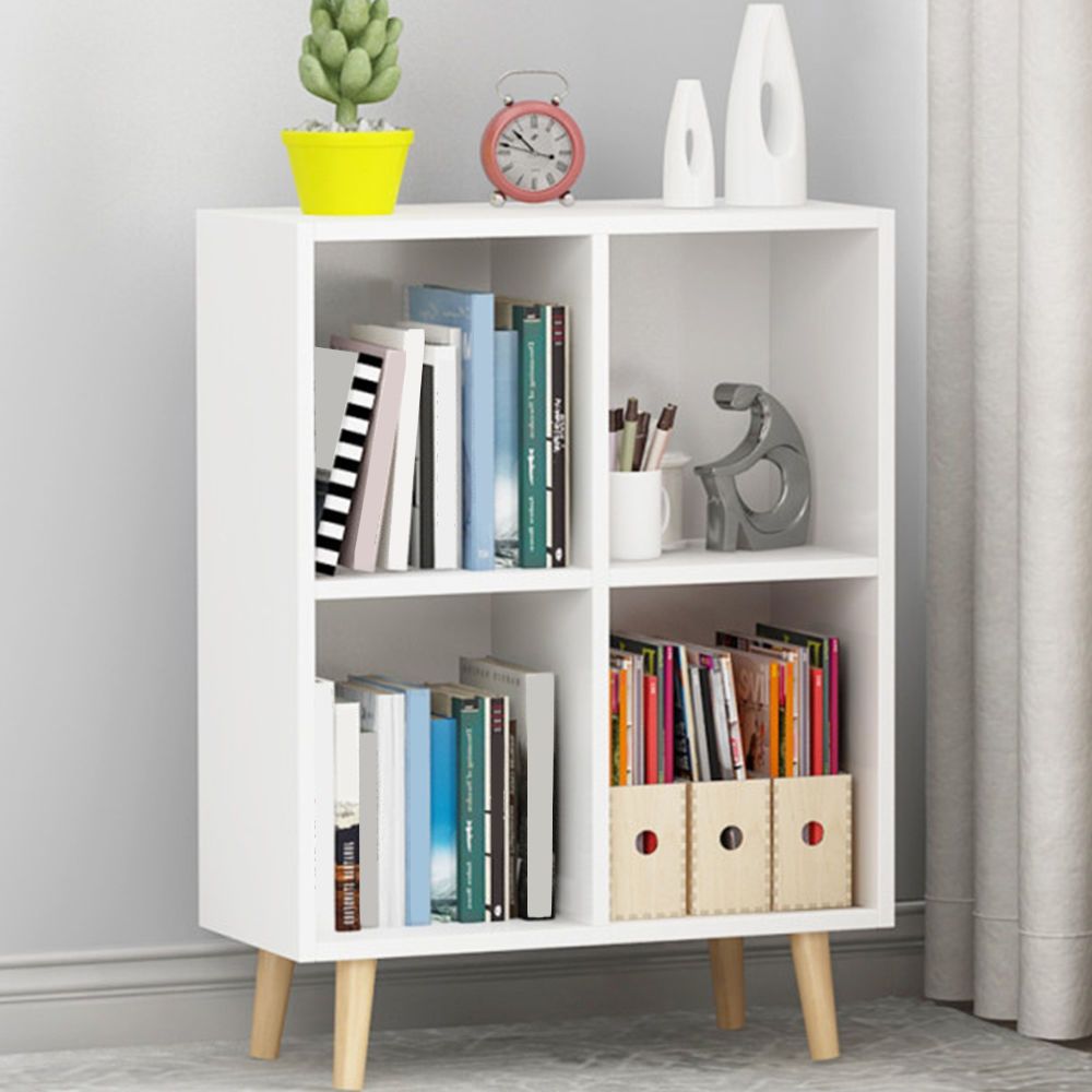 Engineered Wood Shelf Bookcase Closed Back Bookshelf for Study Room
