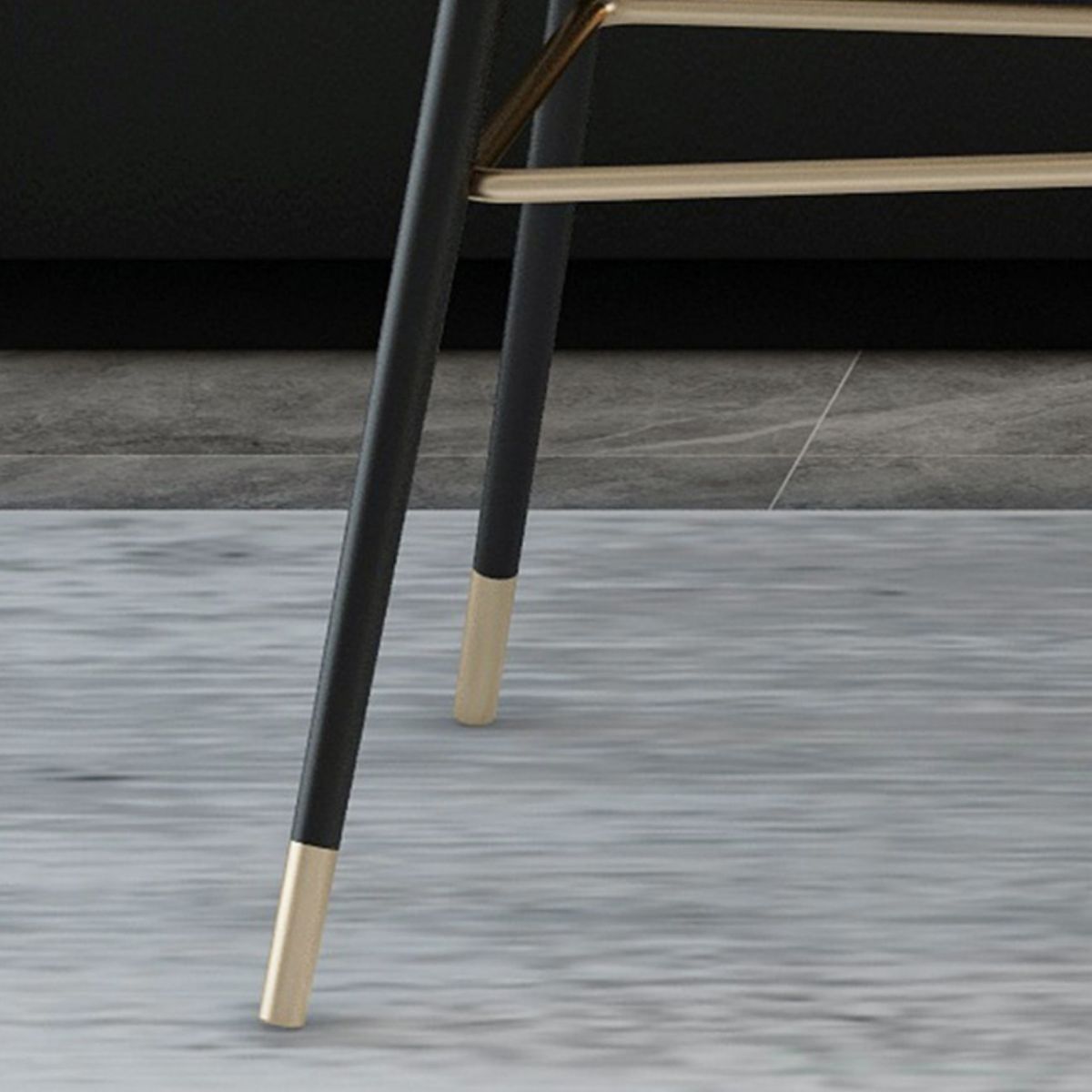 Modern Armrest Backrest Counter Stool Iron Cafe Bar Stool with Cushion and Pedal