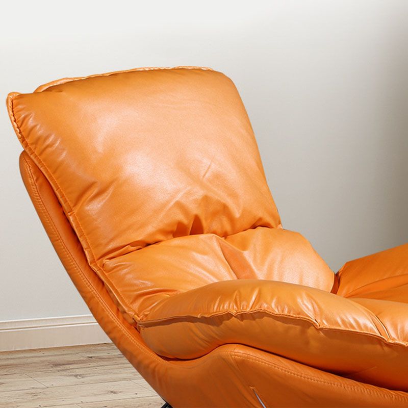 Modern Lazy Sofa Chair Iron Base Rocking Chair in Living Room